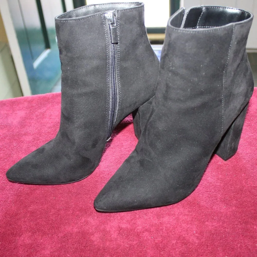 JustFab Ankle Boots -Zipper,  Size 7.5